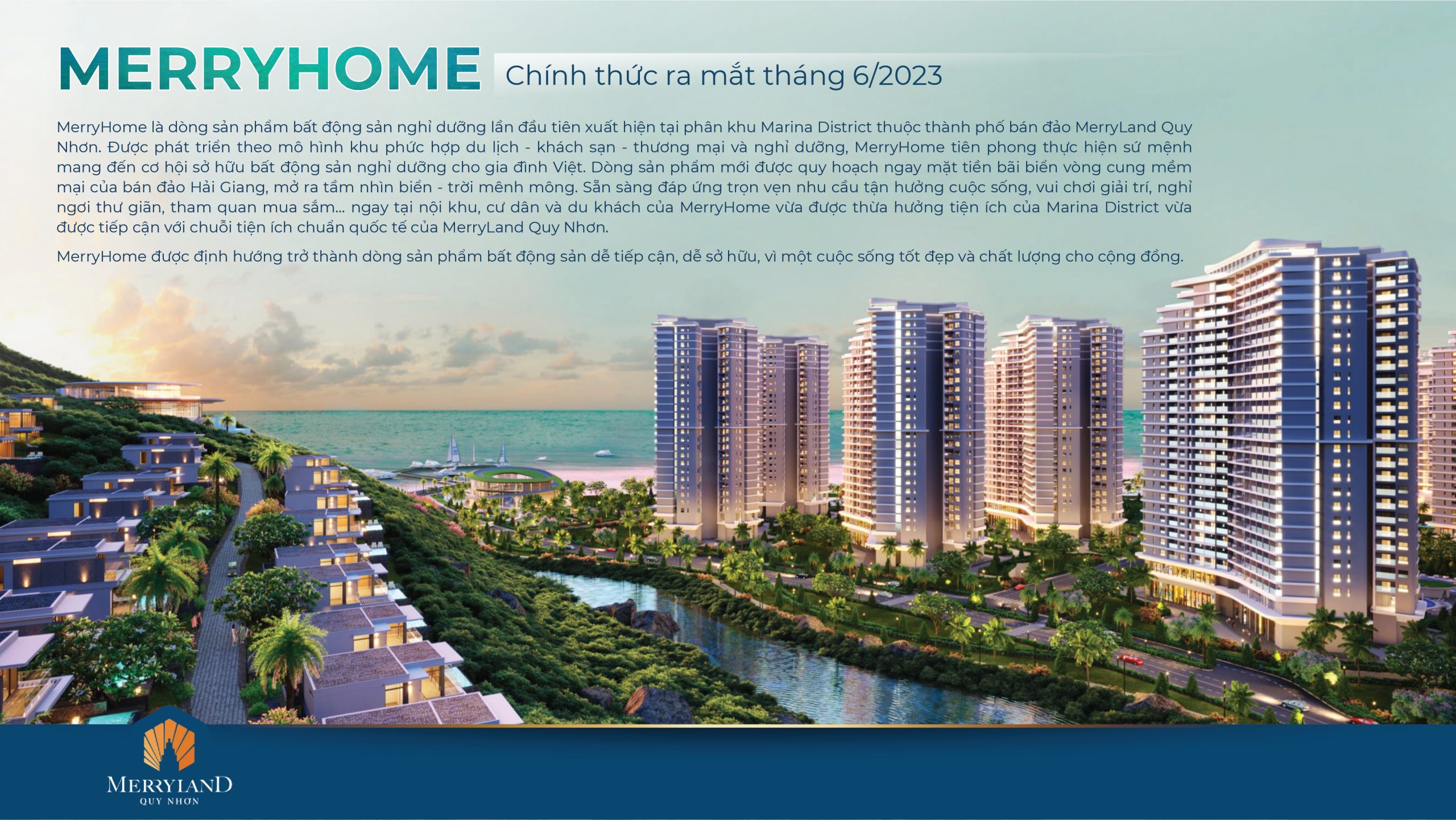 TỔNG QUAN DỰ ÁN HẢI GIANG MERRYHOME – MARINA DISTRICT – MERRYLAND QUY NHƠN