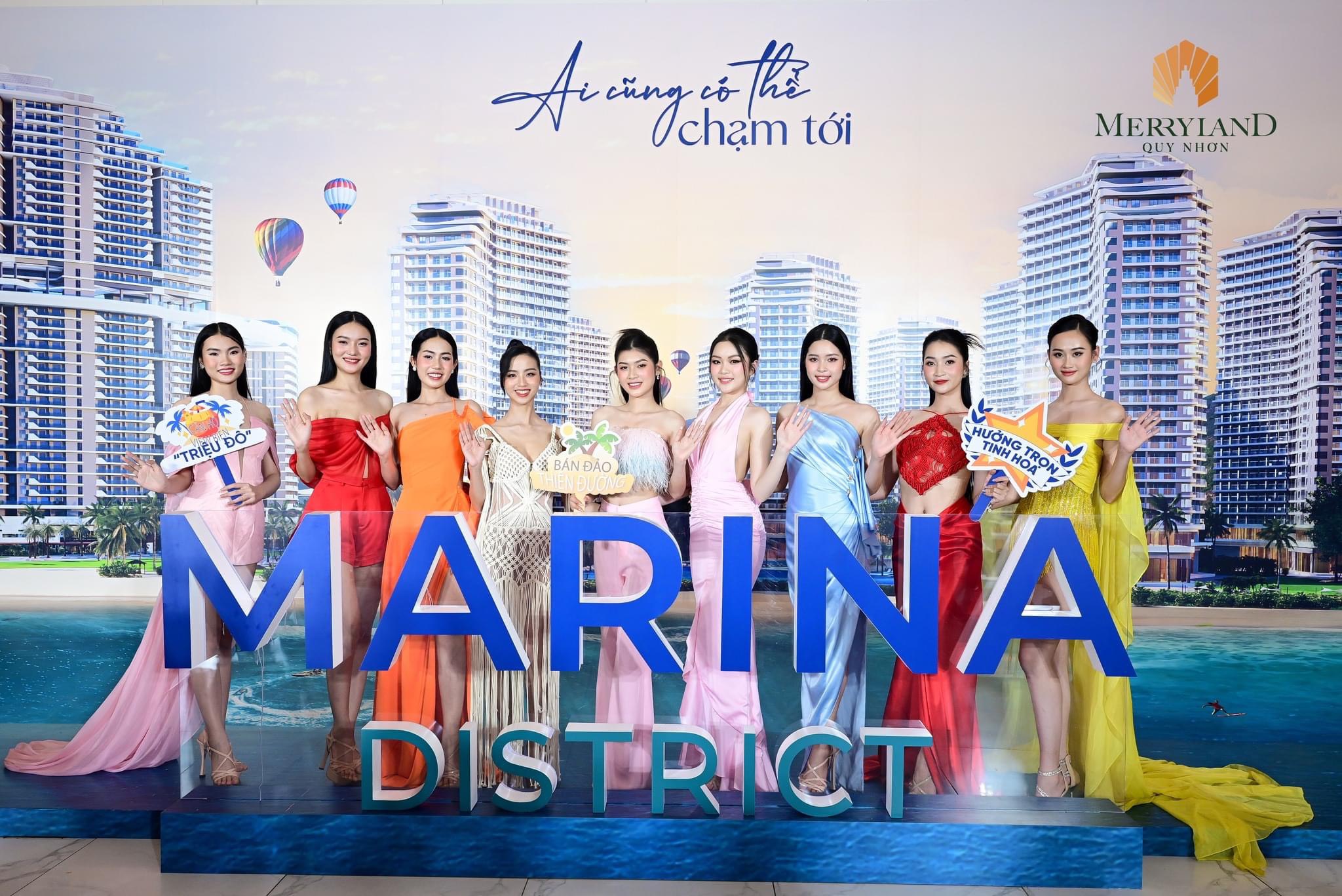 Người đẹp miss world Việt Nam tại sự kiện giới thiệu MerryHome - Marina District