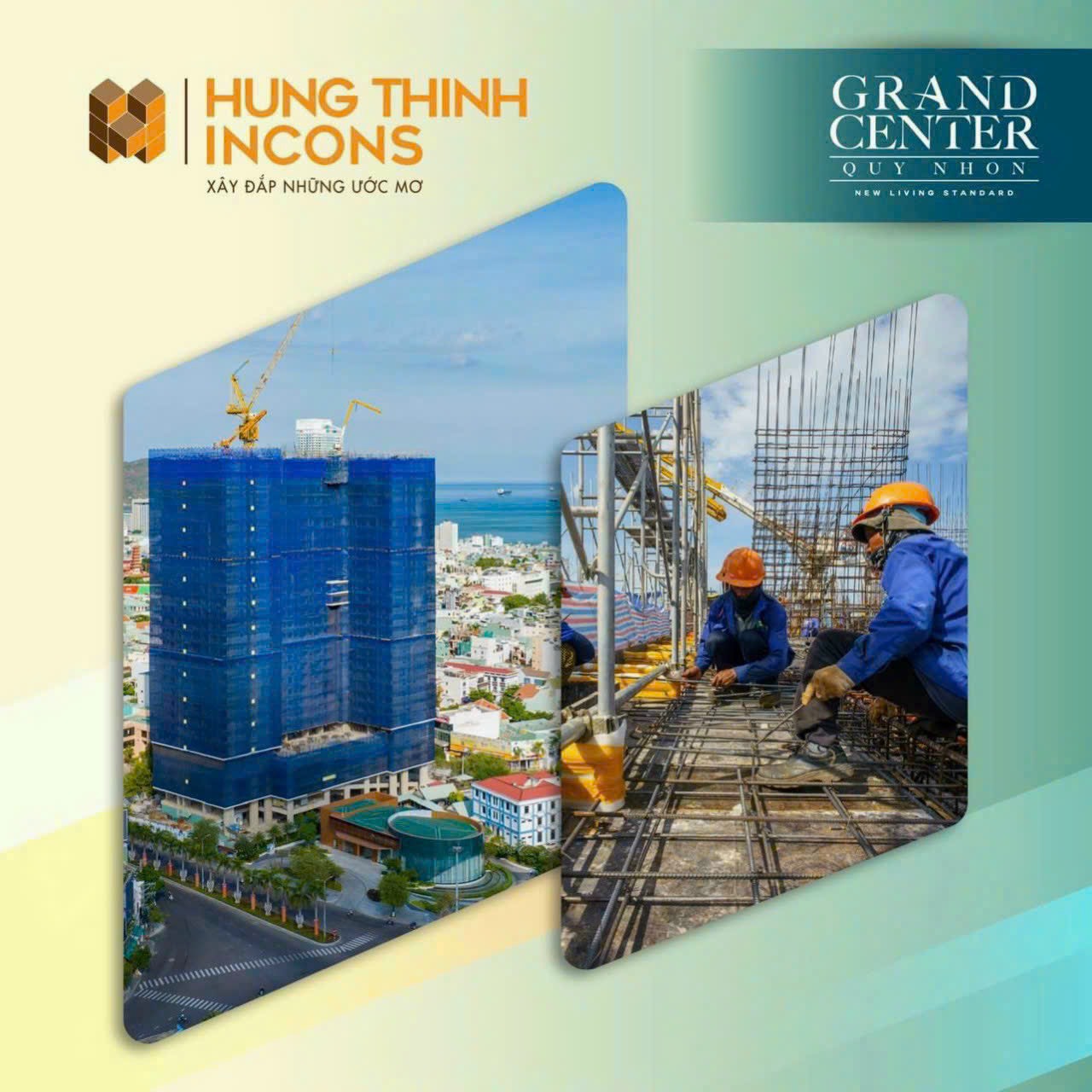 TIẾN ĐỘ DỰ ÁN GRAND CENTER QUY NHON THÁNG 07/2023