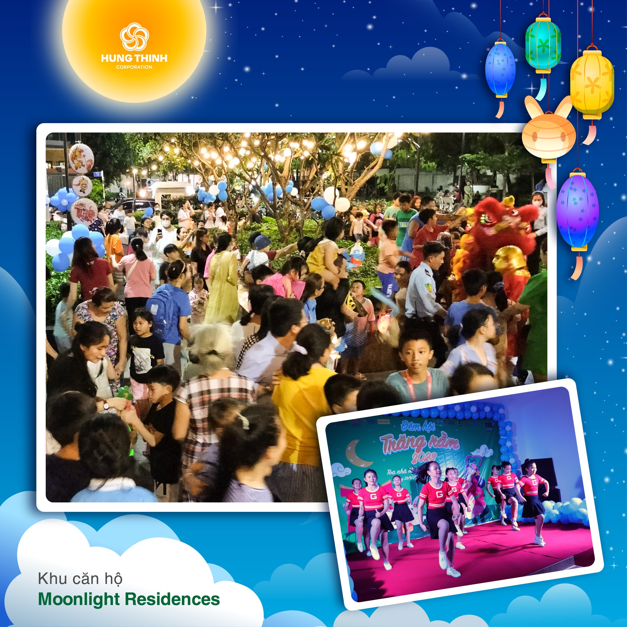 Vui trung thu tại khu căn hộ Moonlight Residences