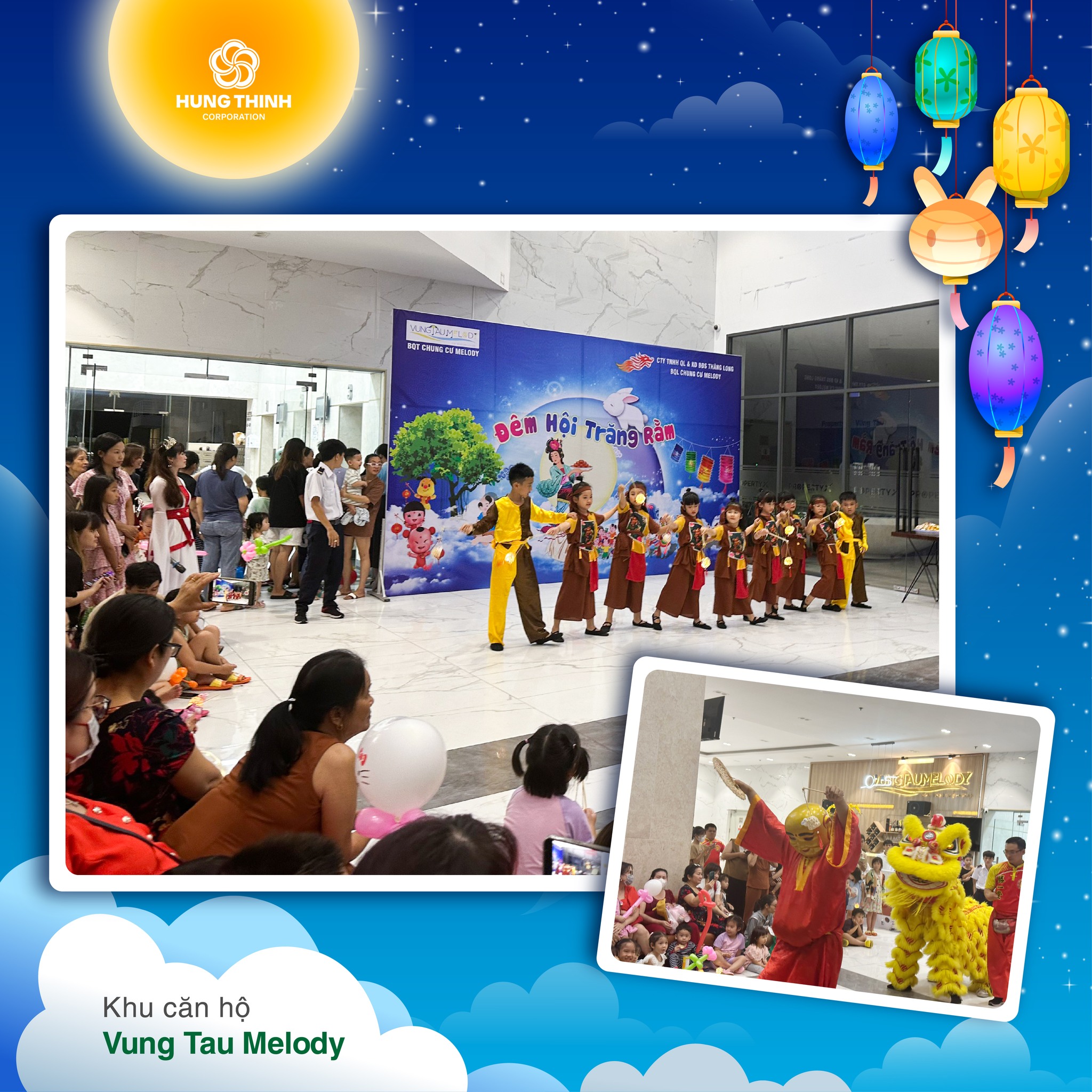 Vui trung thu tại khu căn hộ Vung tau Melody