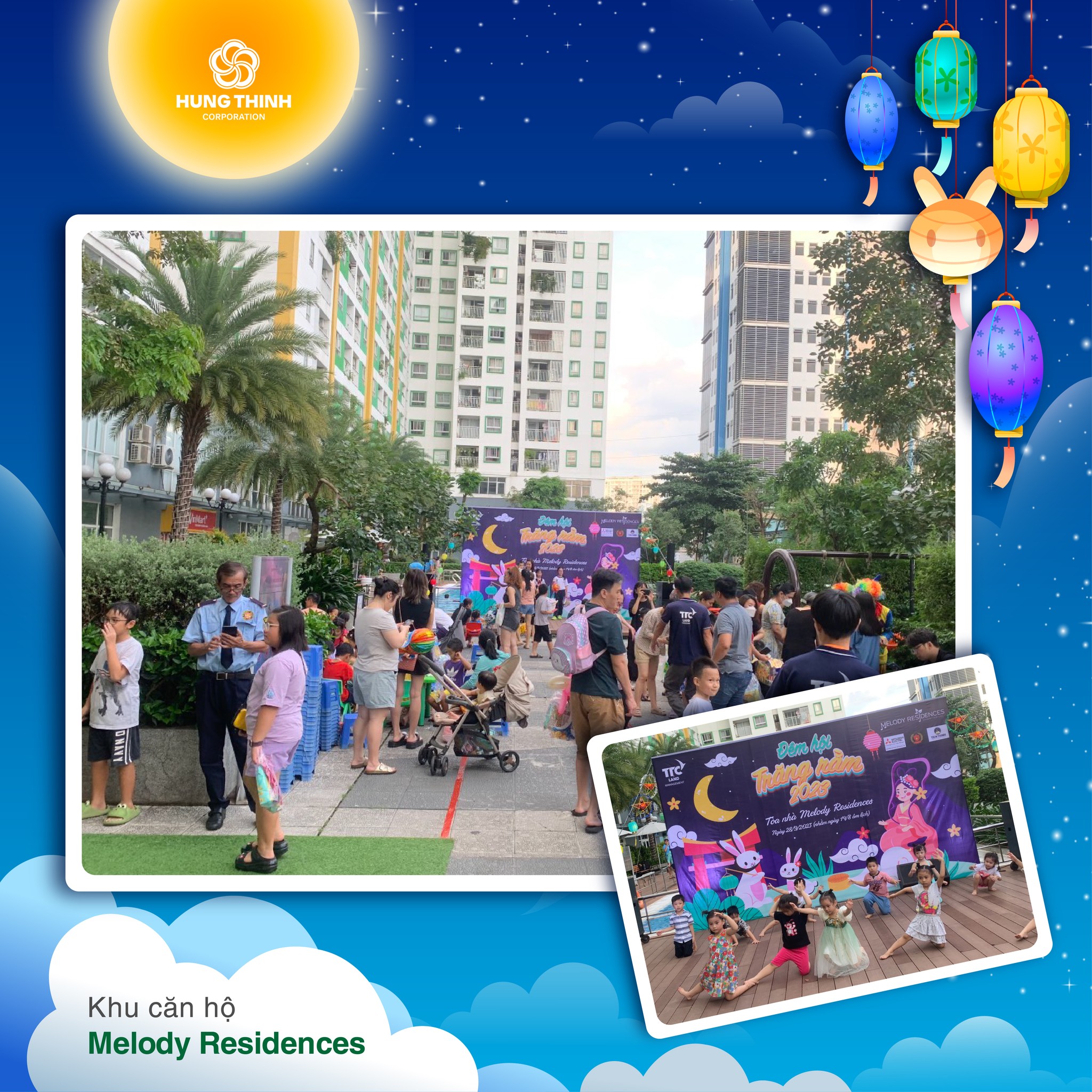 Vui trung thu tại khu căn hộ Melody Residences