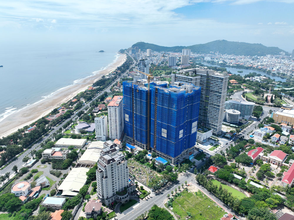 Tiến độ thi công thực tế Vung Tau Pearl 26/10/2023
