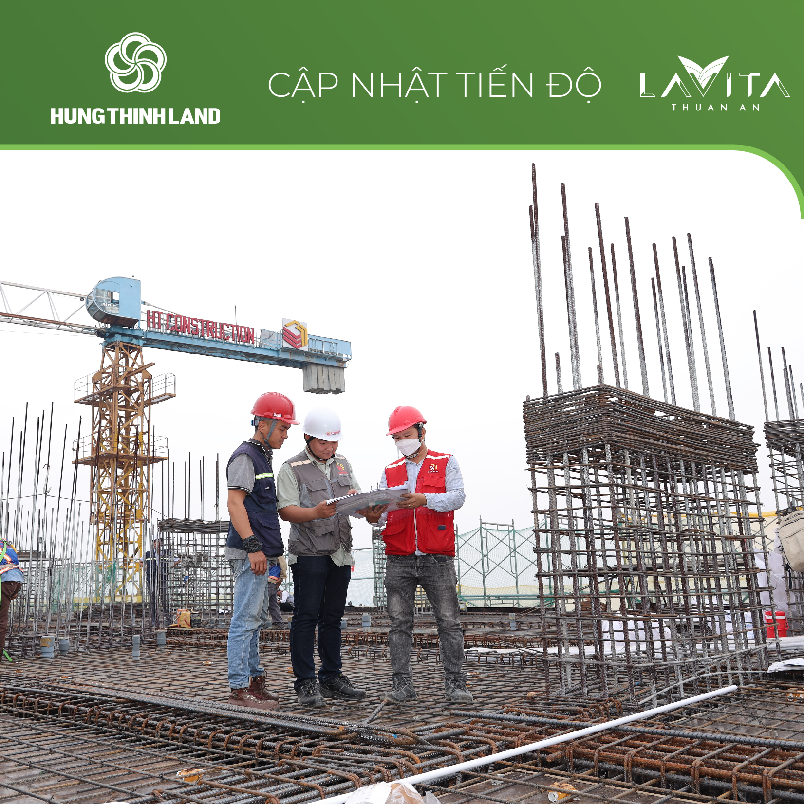 Hình ảnh thực tế công trình thi công Lavita Thuan An 11/2023