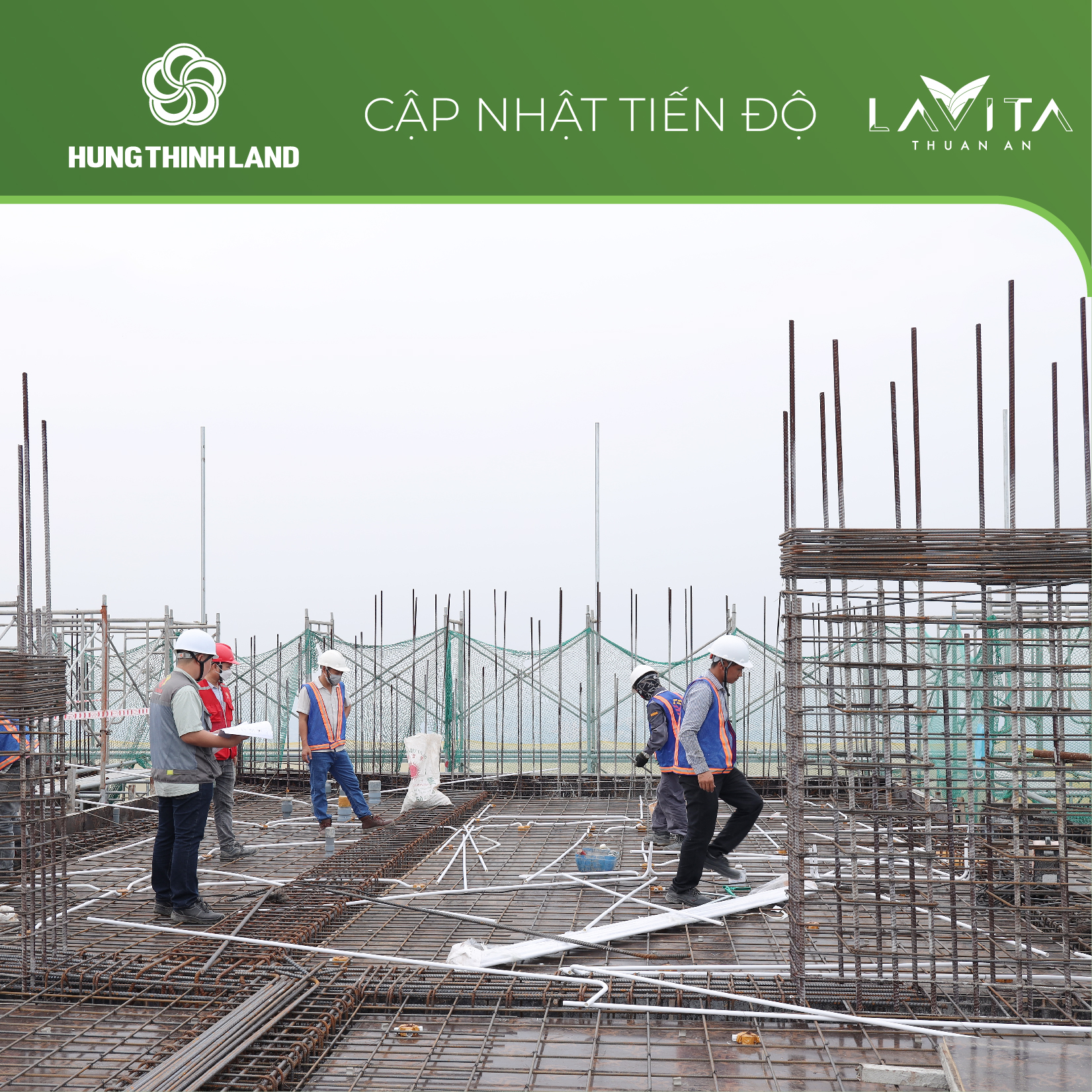 Hình ảnh thực tế công trình thi công Lavita Thuan An 11/2023