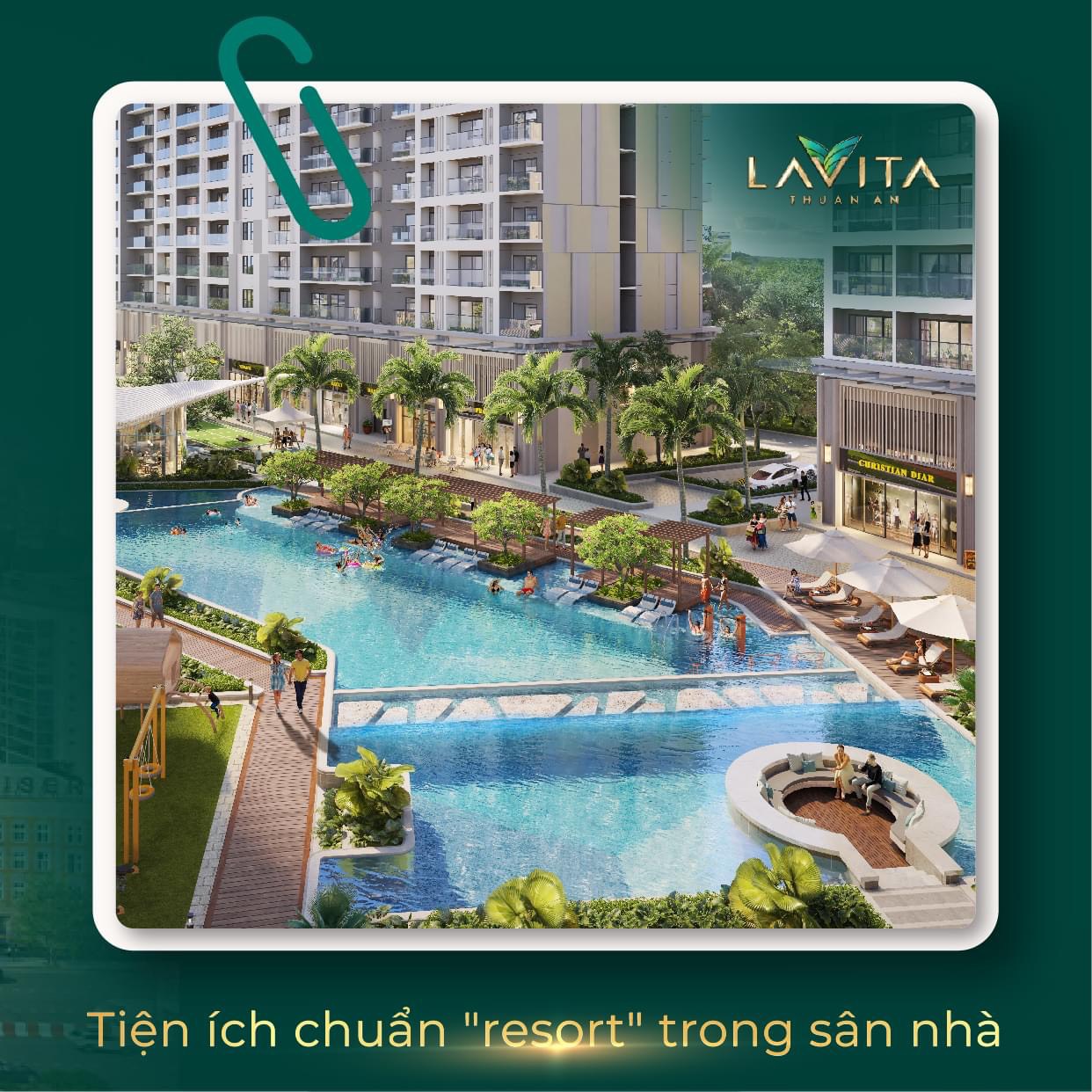 Tiện ích chuẩn "Resort" trong sân nhà