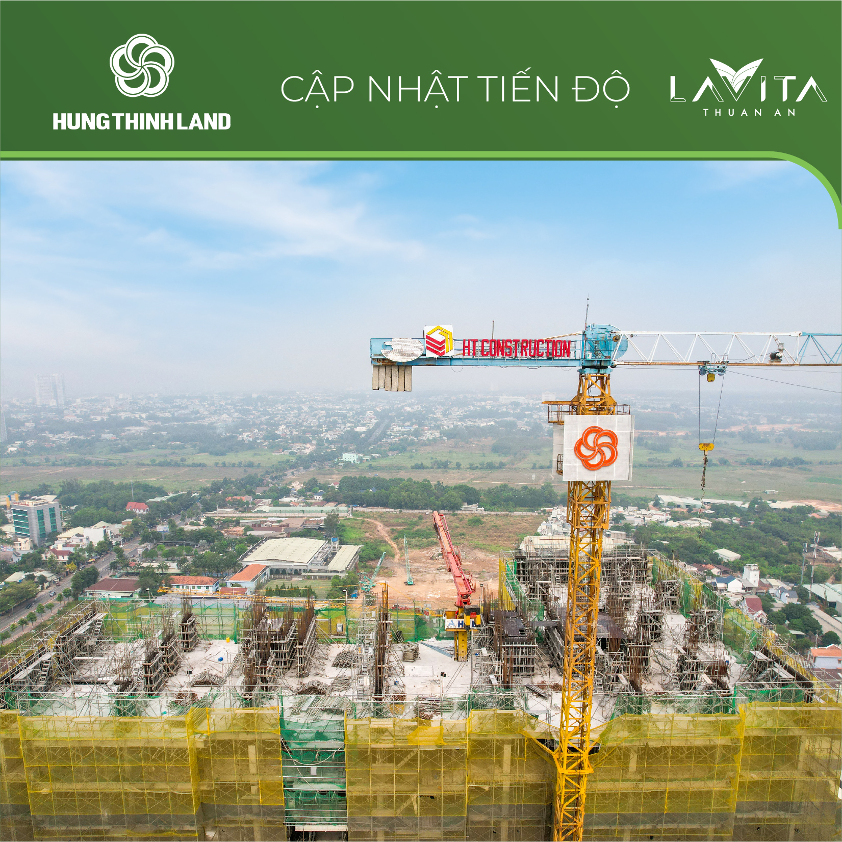 Hình ảnh thực tế công trình thi công Lavita Thuan An 1/2024